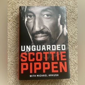 SIGNED Hardcover Unguarded by Scottie Pippen